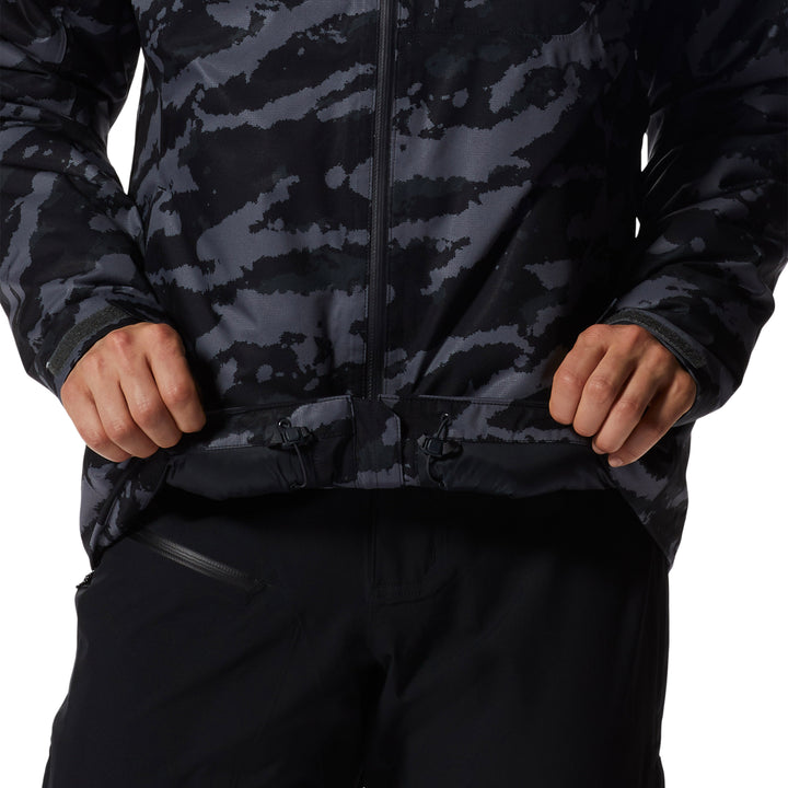 Mountain Hardwear Stretch Ozonic™ Insulated Jacket - Women's Black Painstrokes Print