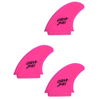 Catch Surf Hi-Performance Safety-Edge Tri Fin Set Hot Pink::Hot Pink
