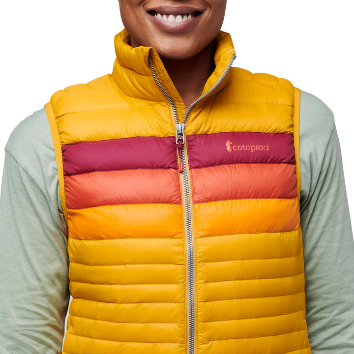 Cotopaxi Fuego Down Vest - Women's Amber Stripes