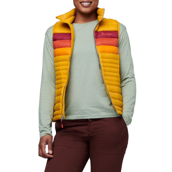 Cotopaxi Fuego Down Vest - Women's Amber Stripes