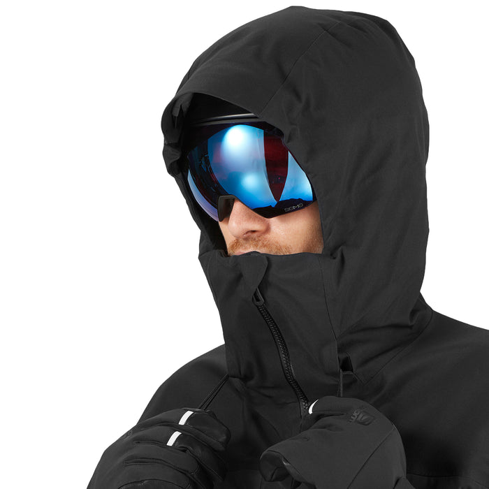 Salomon Stance 3L Long Jacket - Men's Deep Black