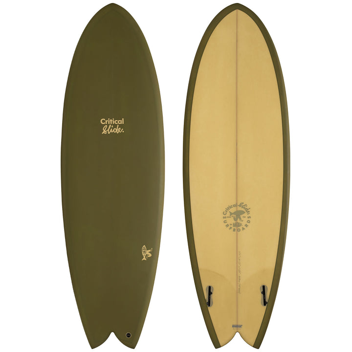 The Critical Slide Society Angler PU Surfboard Artichoke