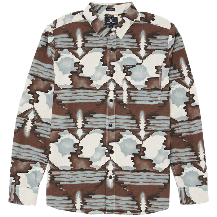 Volcom Liberate Long-Sleeve Flannel - Men's White Flash