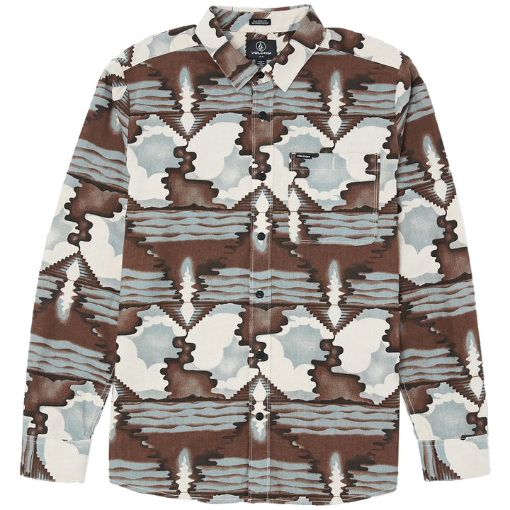 Volcom Liberate Long-Sleeve Flannel - Men's White Flash