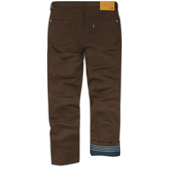 Jetty Mariner Flannel Lined Pants - Men's Brown