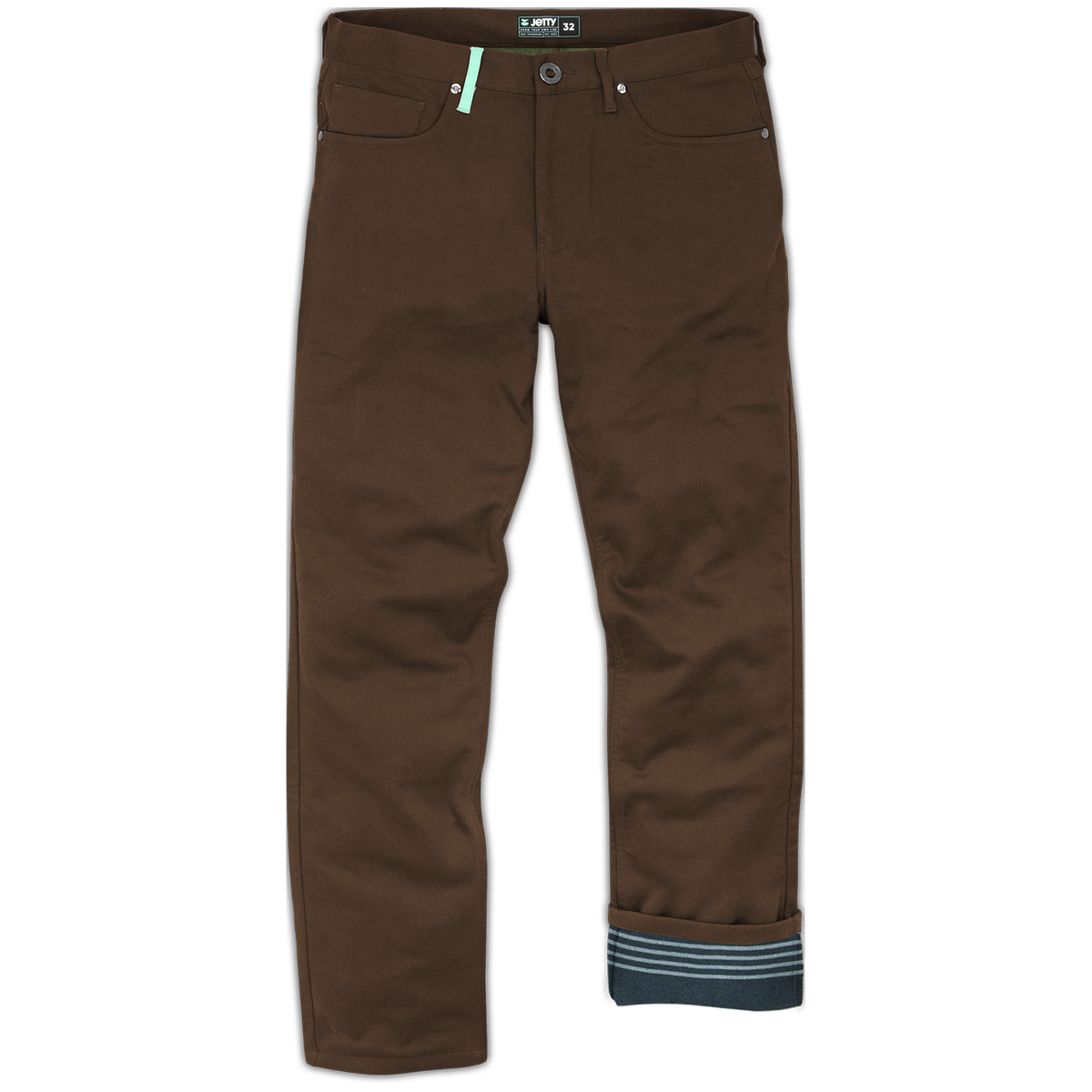 Jetty Mariner Flannel Lined Pants - Men's Brown