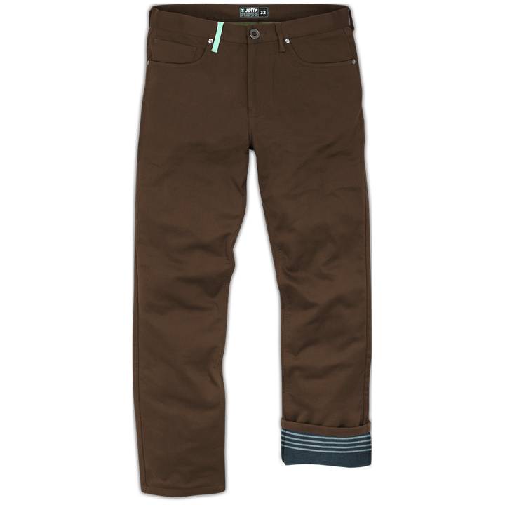 Jetty Mariner Flannel Lined Pants - Men's Brown