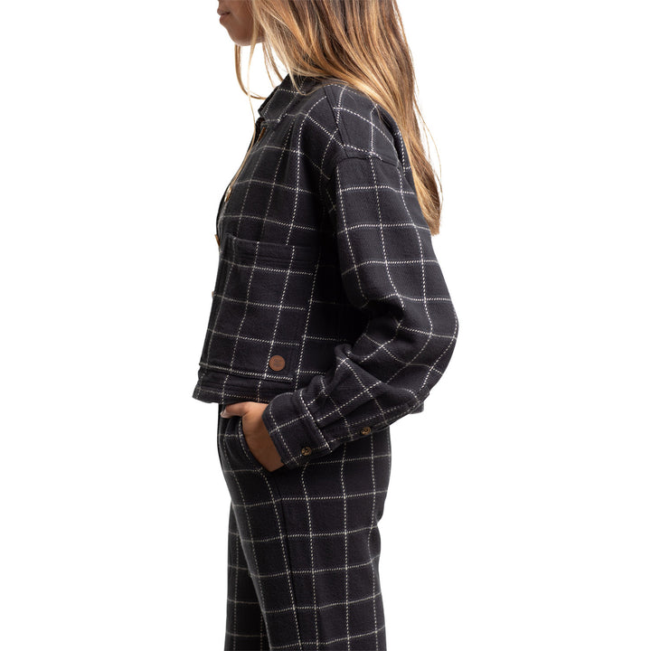 Jetty Shoreline Flannel Jacket - Women's Graphite