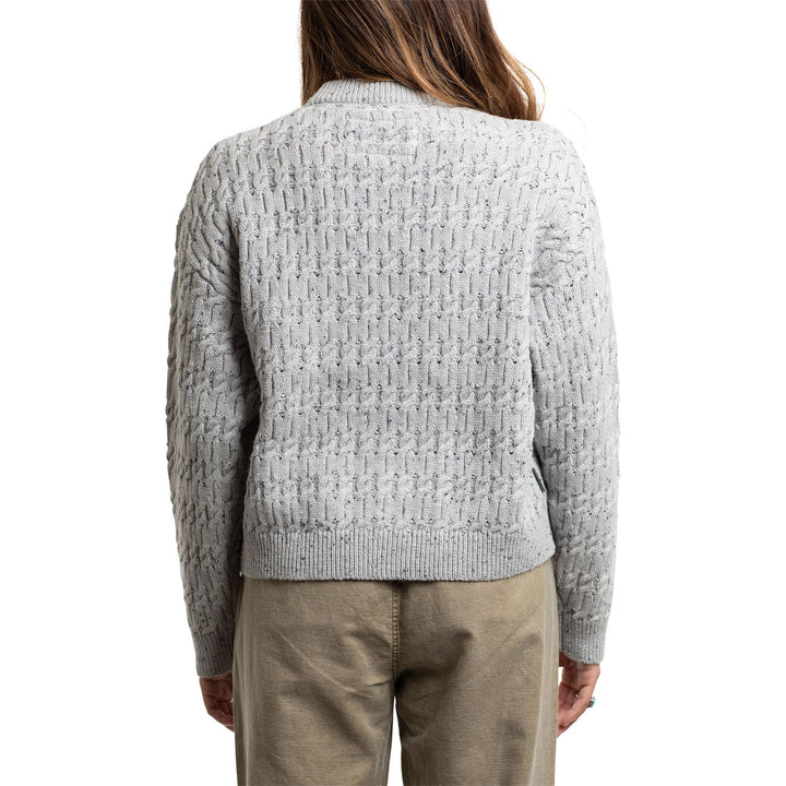 Jetty Wharf Cable Knit Sweater - Women's Heather Grey