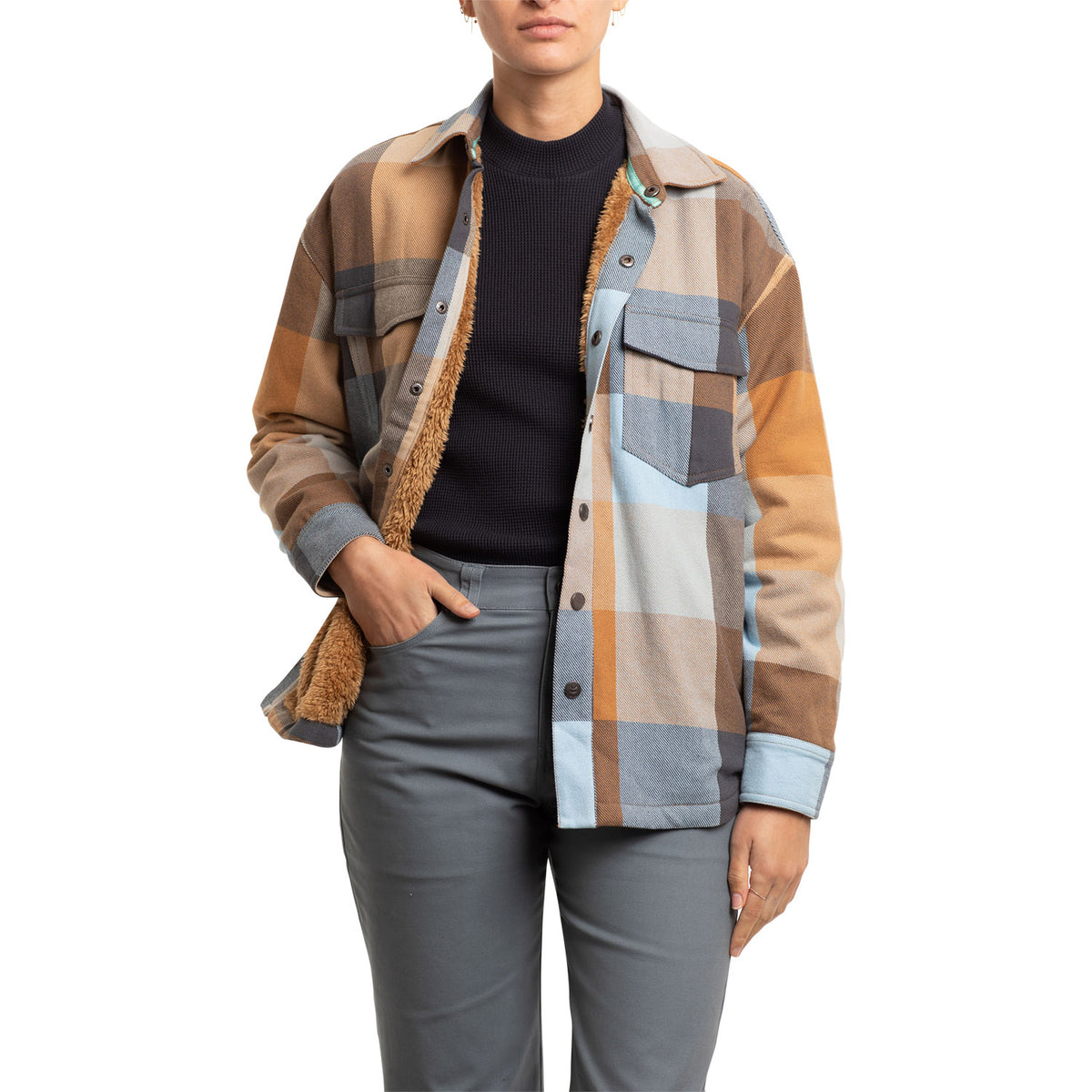 Jetty Nivean Flannel Jacket - Women's Tan