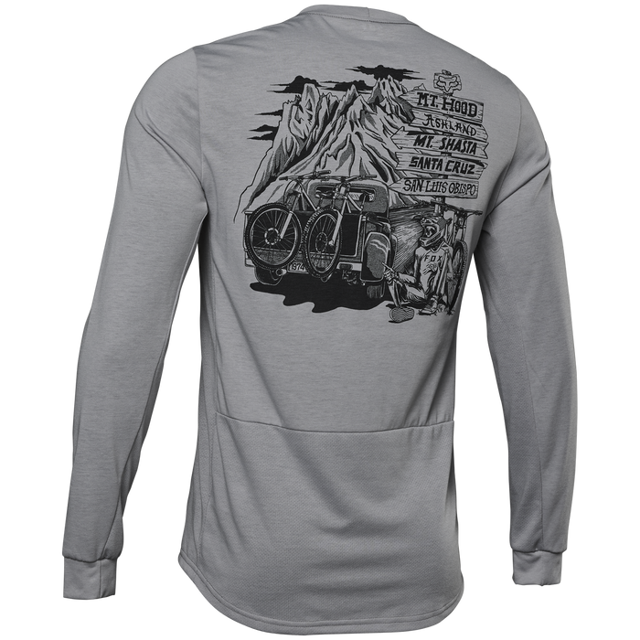 Fox Ranger DR Long-Sleeve Jersey Steel Grey