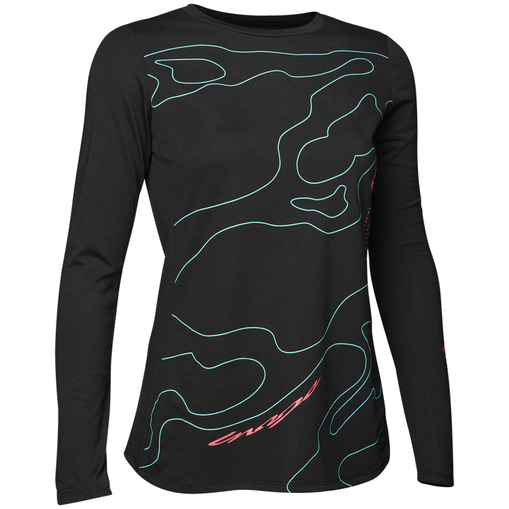 Fox Ranger Lunar Mid LS Jersey - Women's Black