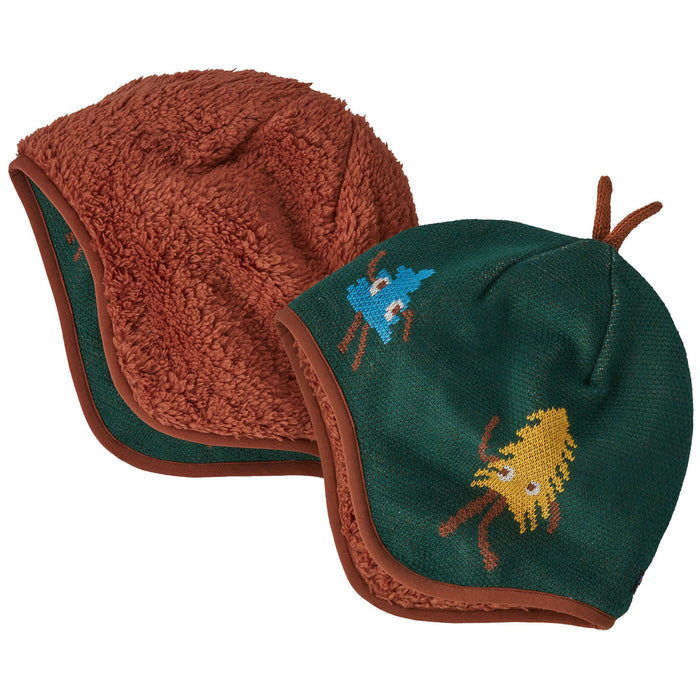 Patagonia Baby Reversible Beanie - Infants' Joshua and Friends/Pinyon Green