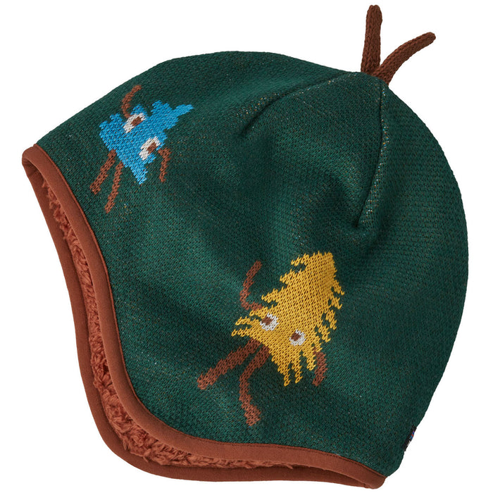 Patagonia Baby Reversible Beanie - Infants' Joshua and Friends/Pinyon Green