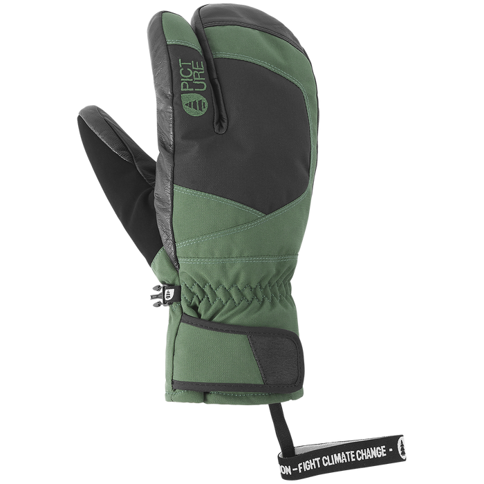 Picture Organic Spark Lobster Mittens Green