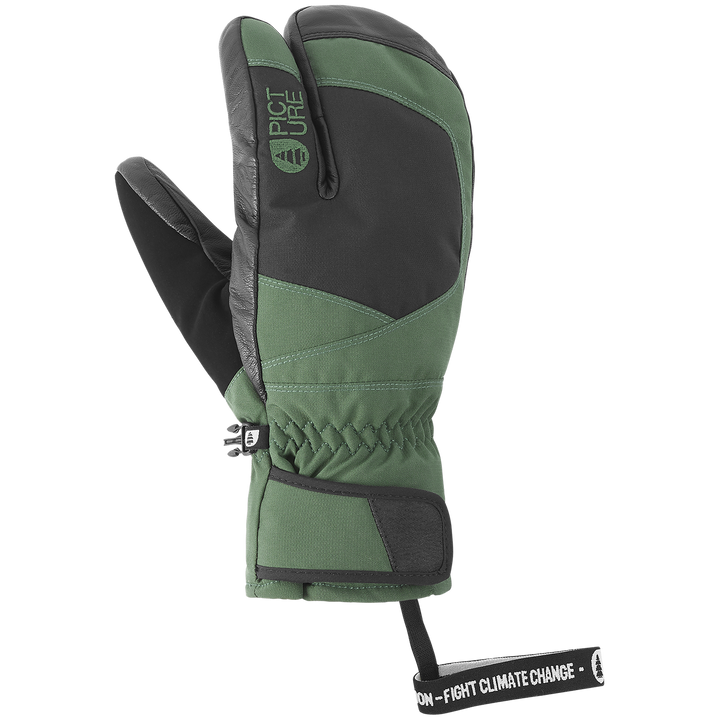 Picture Organic Spark Lobster Mittens Green