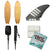 Solid Surf Co Pescador Surfboard + Futures Controller Alpha Quad Fin Set + Creatures of Leisure Pro 7' Surf Leash + Sticky Bumps Basecoat Wax