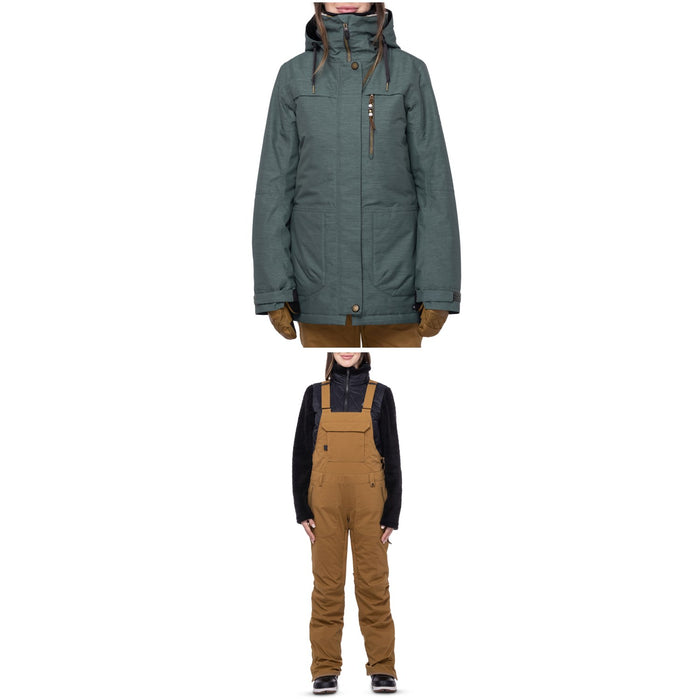 686 Spirit Insulated Jacket + Black Magic Bibs - Women's 2023