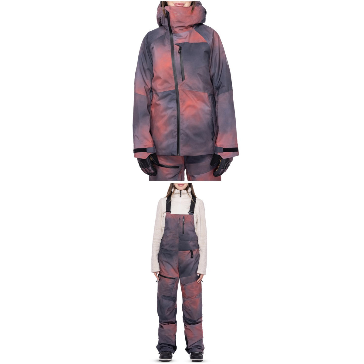 686 Hydra Insulated Jacket + Geode Thermagraph Bibs - Women's 2023