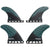 Futures Rasta Quad Fin Set Black/Teal