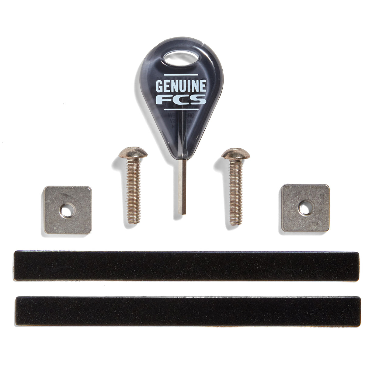 FCS Longboard Fin Spare Parts Kit Black