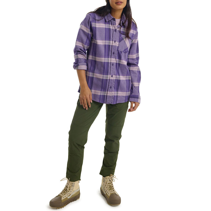 Burton Favorite Long-Sleeve Flannel - Women's Elderberry Sparse Plaid