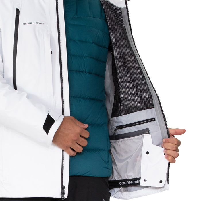 Obermeyer Highlands Shell Jacket - Men's White