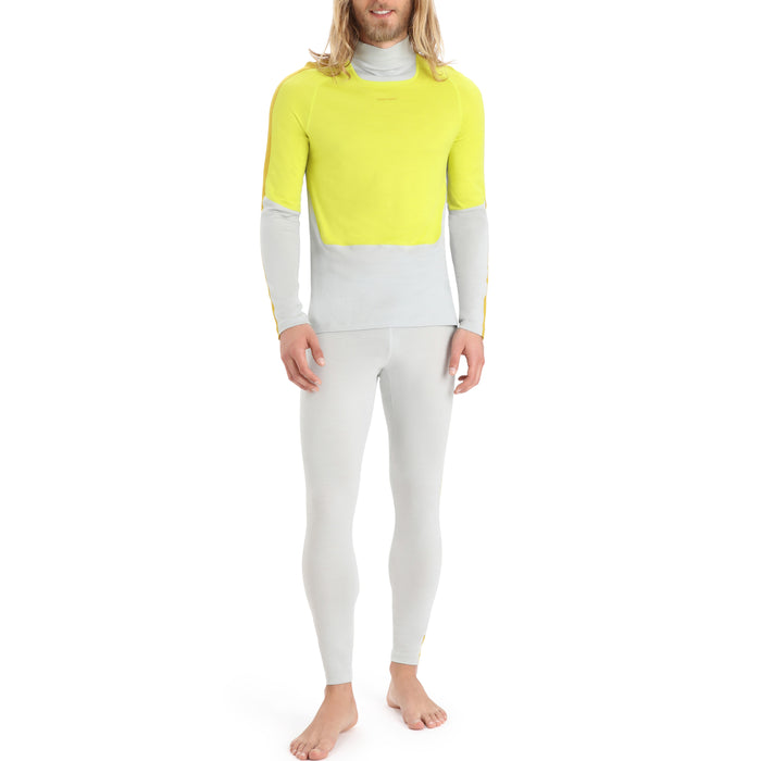 Icebreaker 200 Sonebula High Neck Top - Men's Ether/Shine/Silent Gold/CB