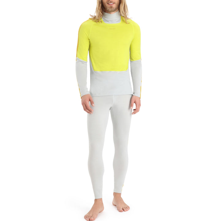 Icebreaker 200 Sonebula High Neck Top - Men's Ether/Shine/Silent Gold/CB
