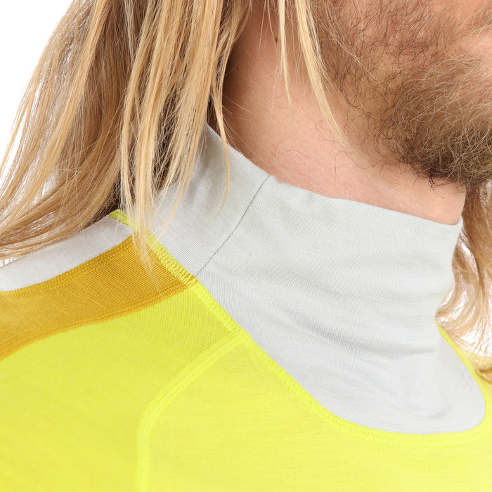 Icebreaker 200 Sonebula High Neck Top - Men's Ether/Shine/Silent Gold/CB