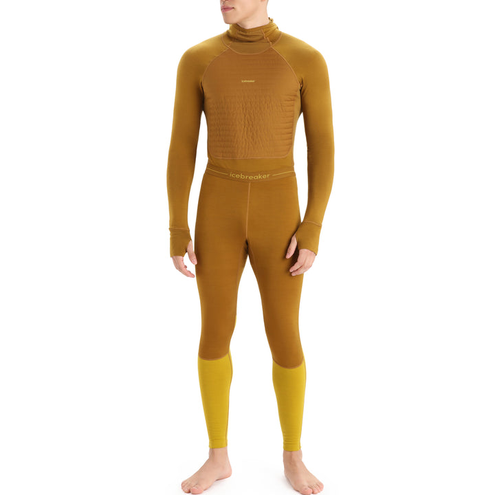 Icebreaker 200 ZoneKnit™ Leggings - Men's Clove/Silent Gold/CB