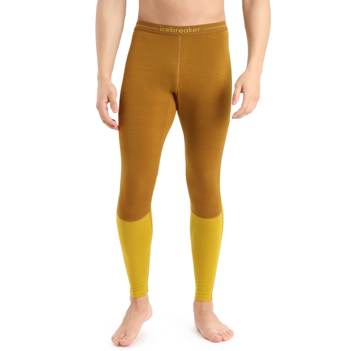 Icebreaker 200 ZoneKnit™ Leggings - Men's Clove/Silent Gold/CB