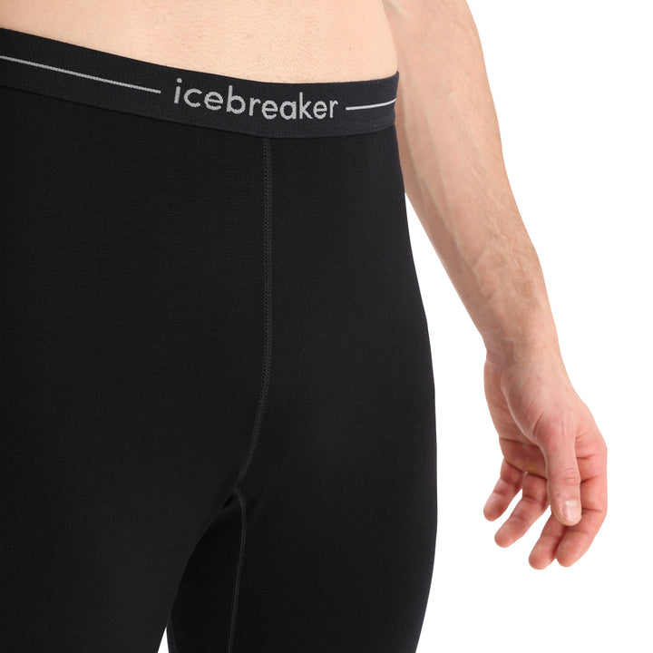 Icebreaker 260 ZoneKnit™ Leggings - Men's Black/Jet Heather/CB