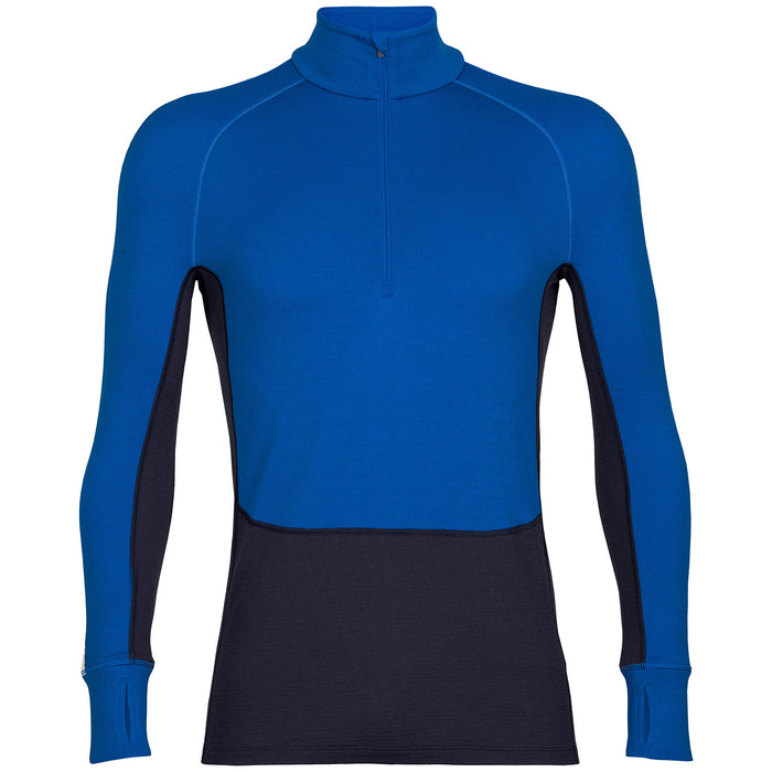 Icebreaker 260 ZoneKnit™ Long-Sleeve Half Zip Top - Men's Lazurite/Royal Navy/Snow/CB