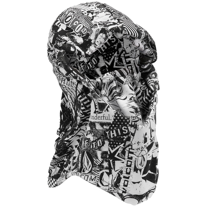 Volcom Hydro Fleece Hood Thingy Black/White