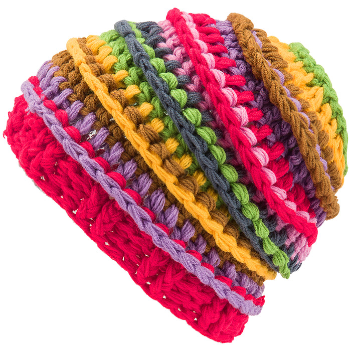 Volcom Rav Crochet Beanie Red