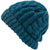 Volcom Cable Hand Knit Beanie Slate Blue