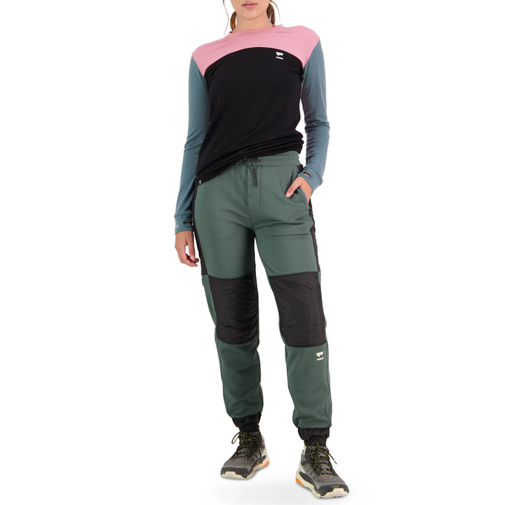 MONS ROYALE Decade Pants - Women's Burnt Sage/Black