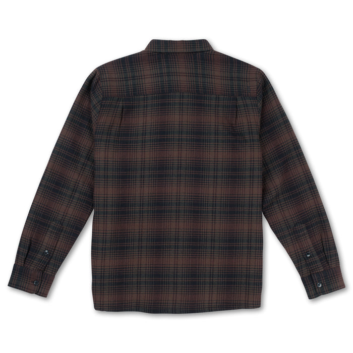 Volcom Overstoned Long-Sleeve Flannel - Men's Mahogany