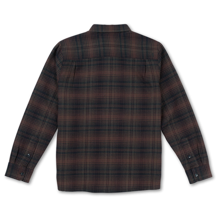 Volcom Overstoned Long-Sleeve Flannel - Men's Mahogany