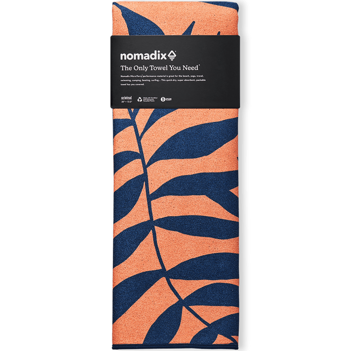 Nomadix Leaf Me Alone Towel Orange