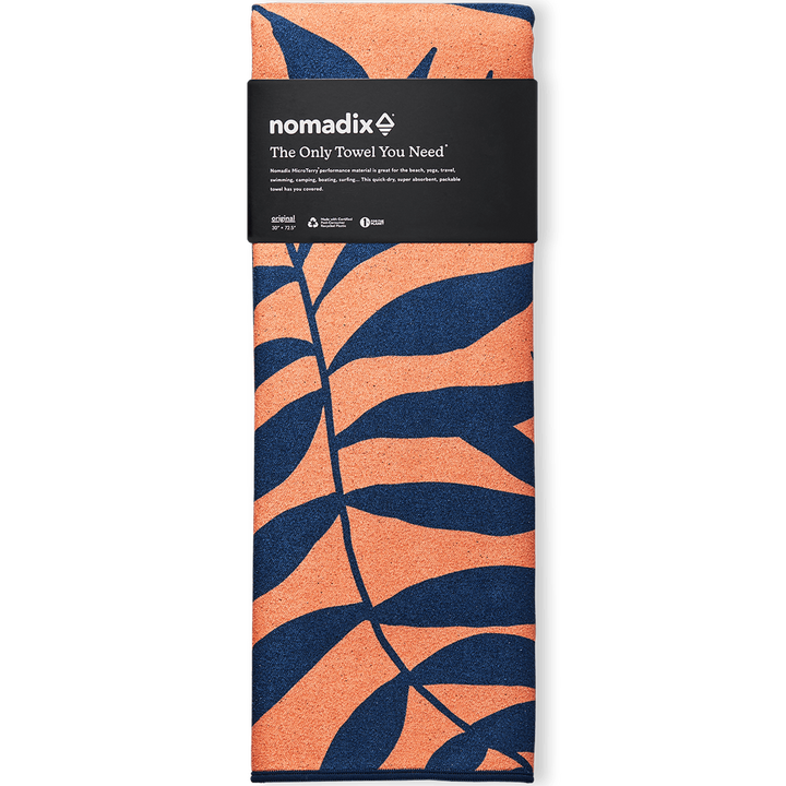 Nomadix Leaf Me Alone Towel Orange