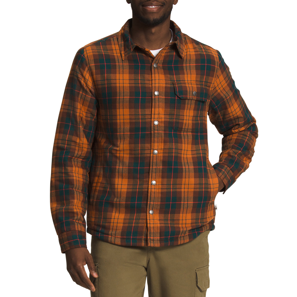 The North Face Campshire Shirt - Men's Leather Brown Medium Icon Plaid 2