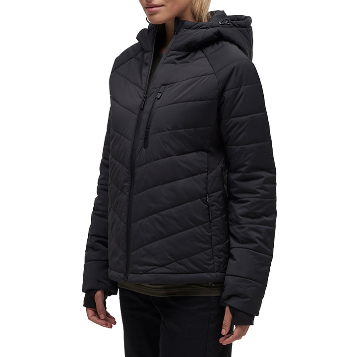 Le Bent Genepi Wool Insulated Hooded Jacket - Women's Black