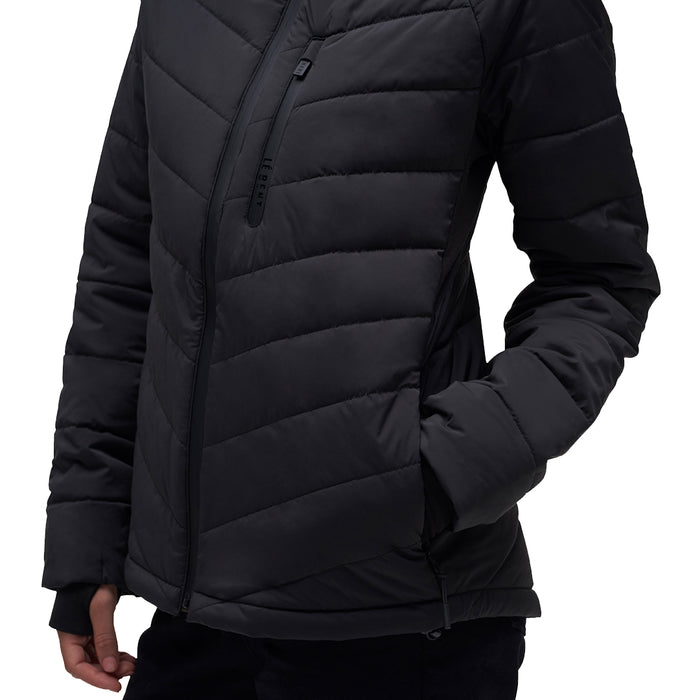 Le Bent Genepi Wool Insulated Hooded Jacket - Women's Black