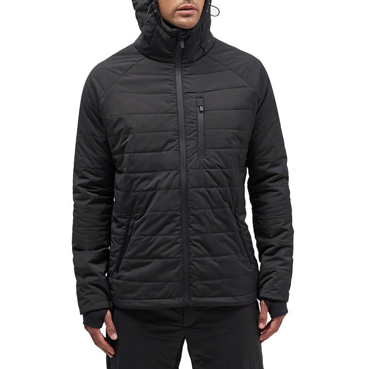 Le Bent Pramecou Wool Insulated Hooded Jacket - Men's Black