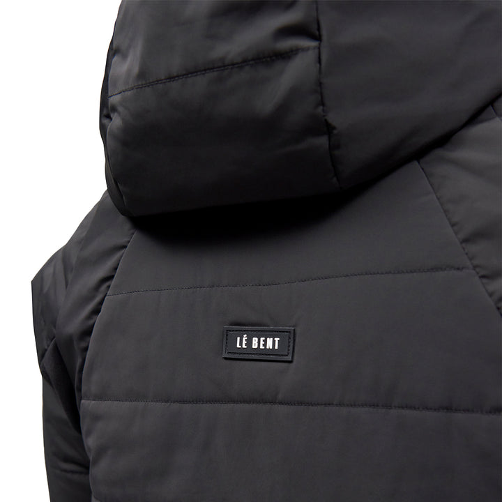 Le Bent Pramecou Wool Insulated Hooded Jacket - Men's Black