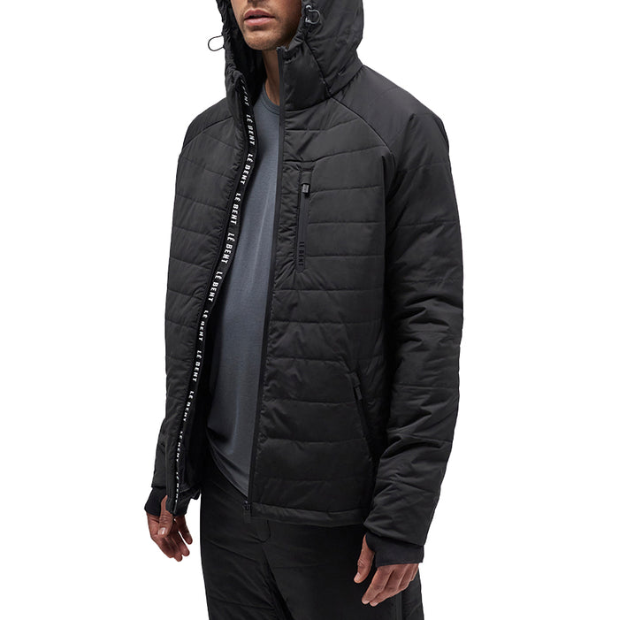 Le Bent Pramecou Wool Insulated Hooded Jacket - Men's Black