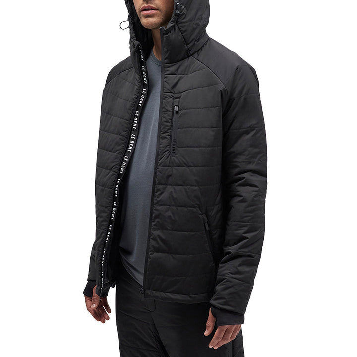 Le Bent Pramecou Wool Insulated Hooded Jacket - Men's Black