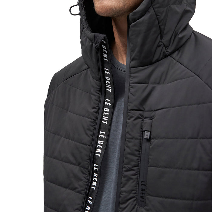 Le Bent Pramecou Wool Insulated Hooded Jacket - Men's Black
